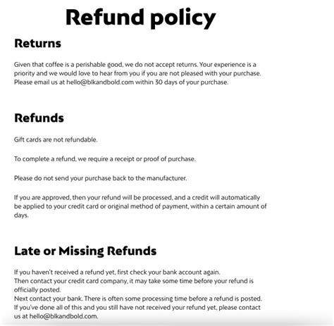 trish mcevoy refund policy.